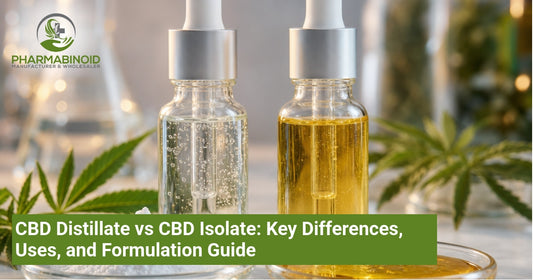 CBD Distillate vs CBD Isolate: Key Differences, Uses, and Formulation Guide