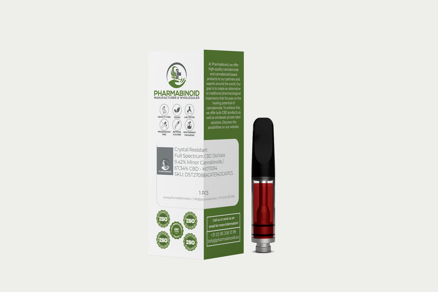 Crystal Resistant Full Spectrum CBD Distillate - Pharmabinoid